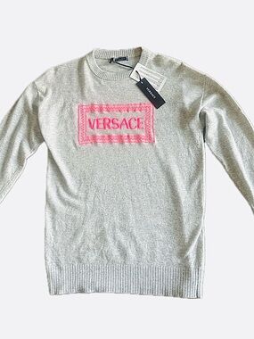 NWT VERSACE Girls Knit Logo Sweater